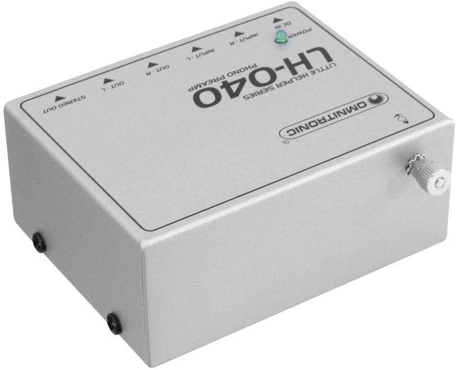 Omnitronic LH-040 Phono-Vorverstärker | Zum Anschluss eines Plattenspielers über Stereo-Cinch-Eingan