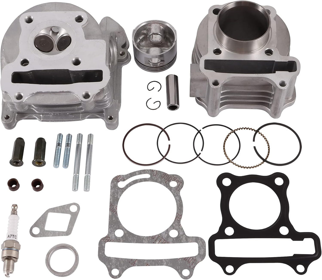 GOOFIT 47mm Big Bore Chinese Scooter Zylinder Kit Zylinderköpfe Ersatz für GY6 80CC 139QMB ATV Scoot