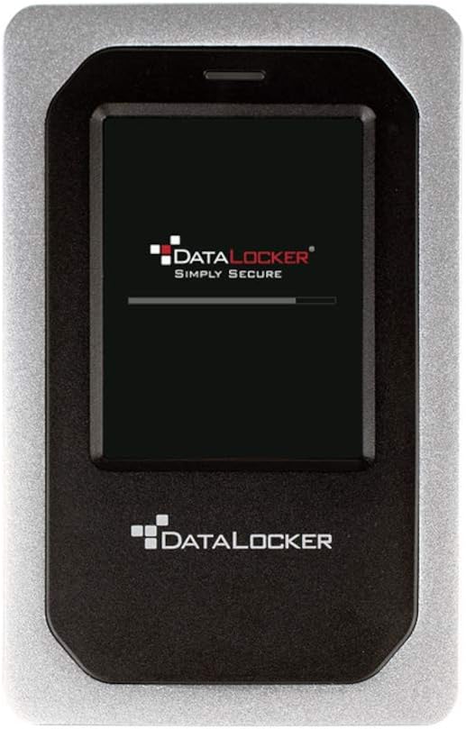 DataLocker DL4 FE 7.6TB USB-C / -A SSD mit AES-256bit Hardware-Verschlüsselung, Farbdisplay und FIPS