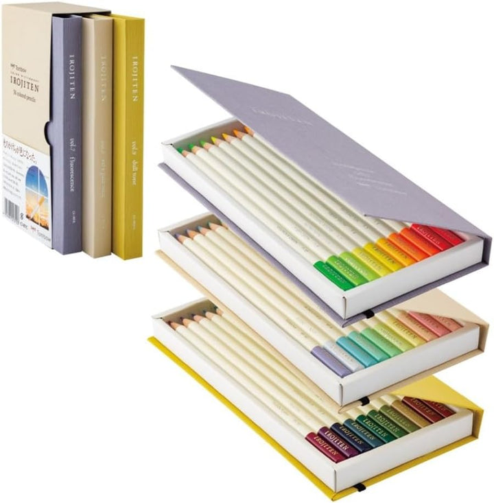 Tombow CI-RTC-30C Künstlerfarbstift Irojiten, Karton-Sammelbox mit 3 Sets, 30 Farben