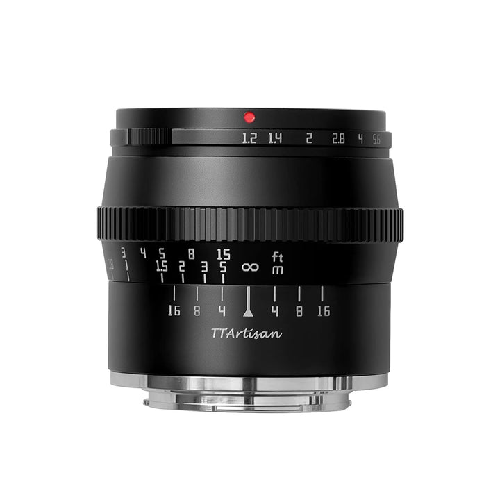 TTARTISAN 50mm F1.2 APS-C Kameraobjektiv Grosse Blende Manueller Fokus Festobjektiv Kompatibel mit F