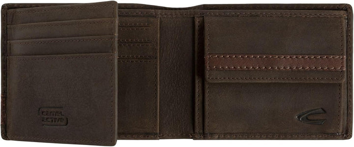 camel active bags Taipeh Herren Geldbörse RFID Mittelgross Querformat Leder Braun 11 x 2 x 8,5 Brown