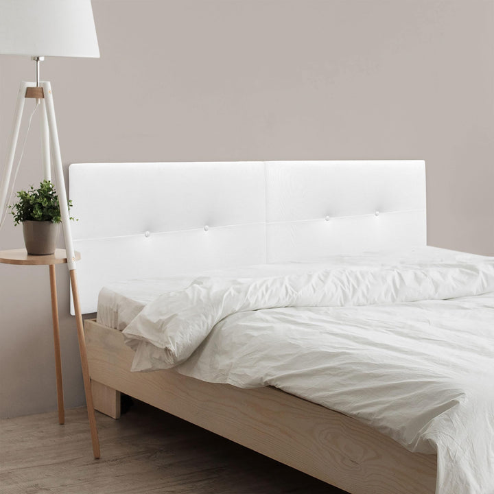 DHOME Kunstleder oder Stoff Kopfteil Acualine Pro DUAL geteilt in 2 Teile High-End gepolstertes Kopf