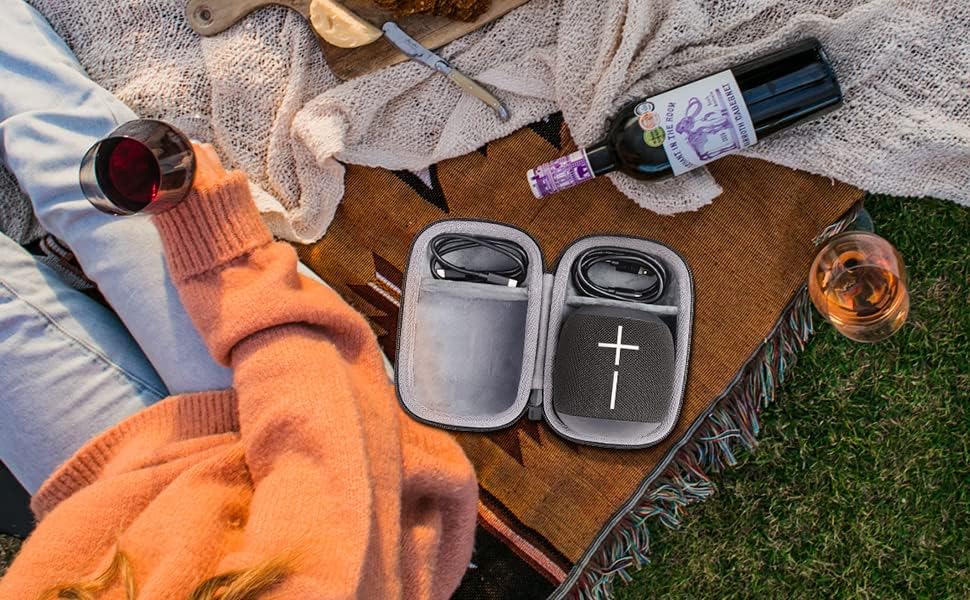 co2CREA Harte Reiseschutzhülle Etui Tasche für Ultimate Ears UE Wonderboom 4/ Wonderboom 3/ Wonderbo