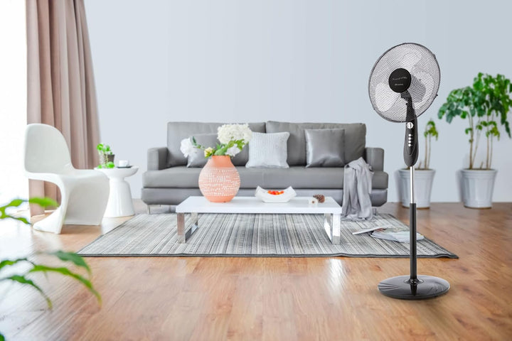 Ariete 846 Deckenventilator, 45 W, Kunststoff, Schwarz, Schwarz