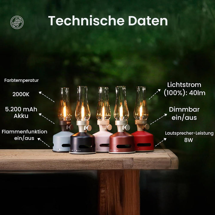 MoriMori Design-Leuchte mit Lautsprecher (corn-gold), Corn-gold