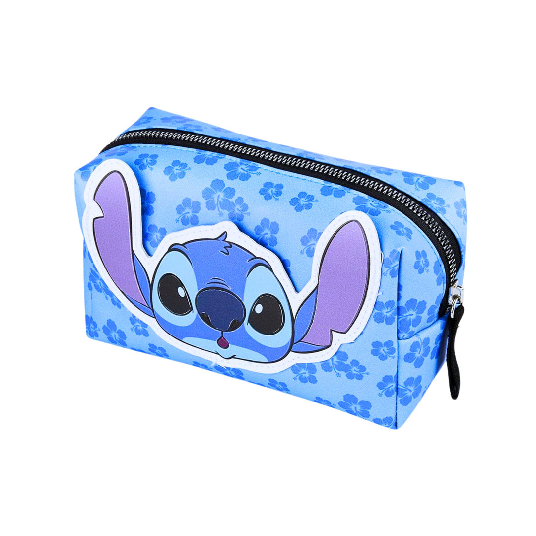 Disney Stitch Kosmetiktasche, Reise-Kosmetiktasche mit Blumenmuster, Geschenk für Mädchen, Frauen un