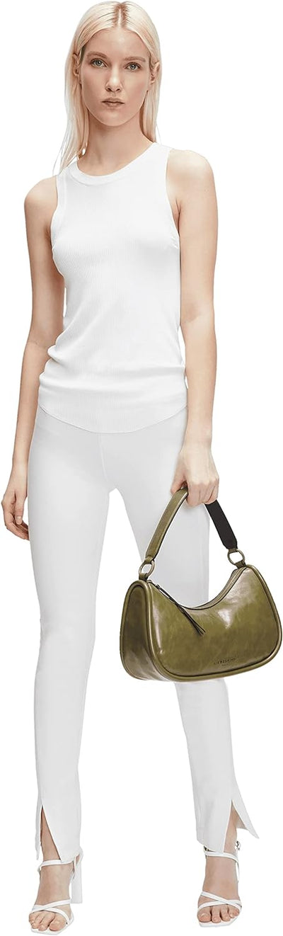 Liebeskind Berlin Damen Fab 2 Crinkled Hobo M Princess Green, Princess Green