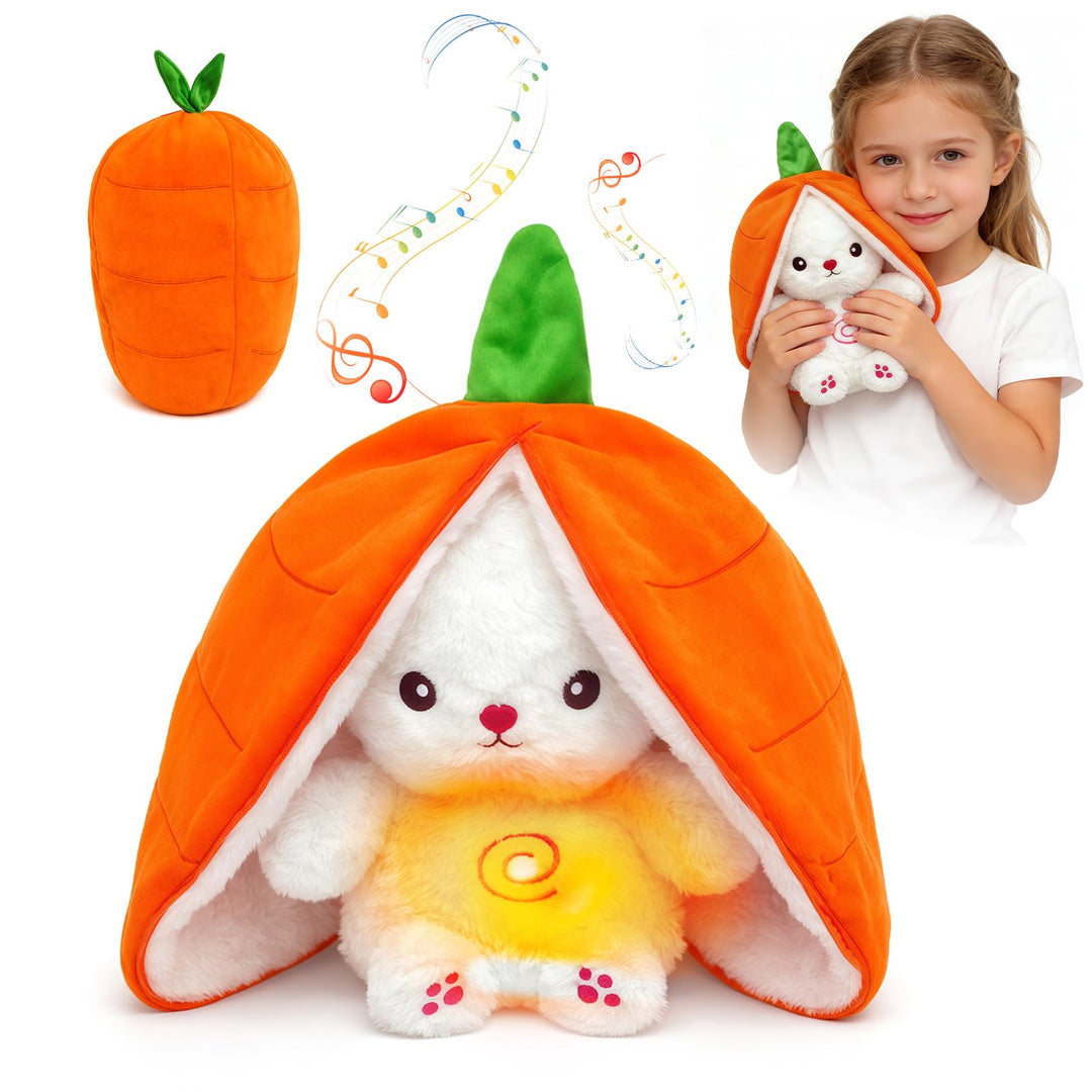 Einschlafhilfe Babys Kuscheltier,Baby Kuscheltier mit Musik,Atmet Einschlafhilfe Tier,Atmendes Stoff