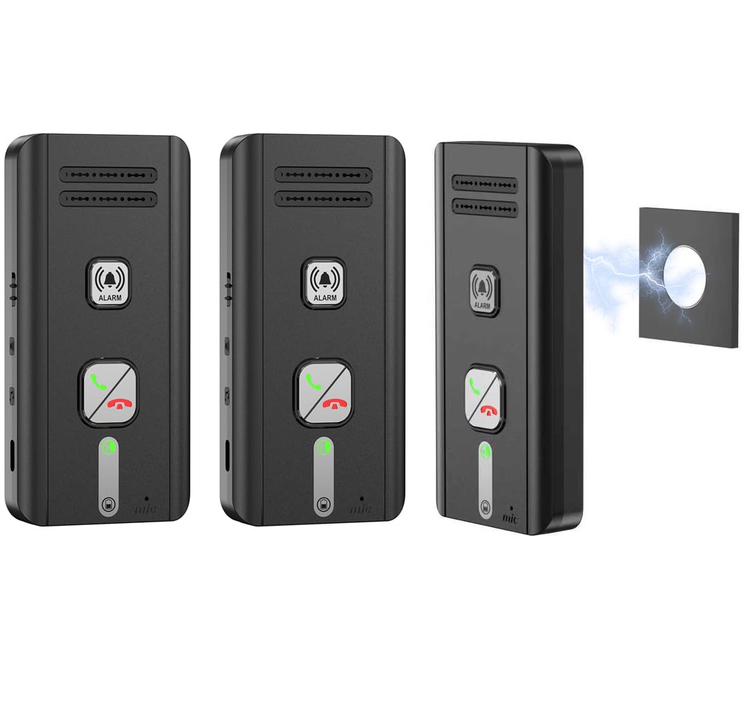 Gegensprechanlage 3er-Pack, 500M 2 Wege Gegensprechanlage Funk | Intercom System, Kabelloses Gegensp