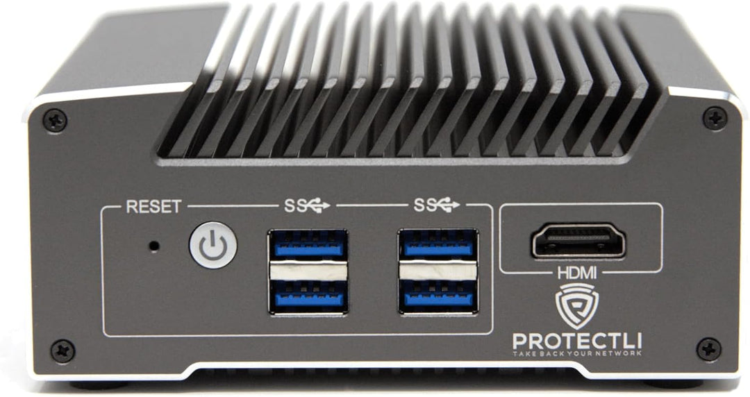 Protectli Vault V1210-2 Port, Micro Appliance/Mini PC - Intel N5105, 2X 2.5G NICs, 4GB LPDDR RAM on-