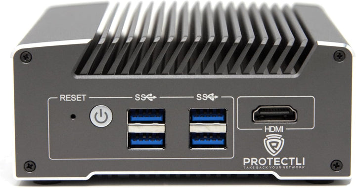 Protectli Vault V1210-2 Port, Micro Appliance/Mini PC - Intel N5105, 2X 2.5G NICs, 4GB LPDDR RAM on-