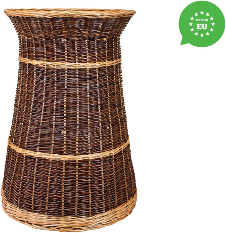 Katzenkorb zum Schlafen – Katzenhütte Indoor – Grösse: 43 x 49 x 70 cm rund – Katzenhöhle aus Weide