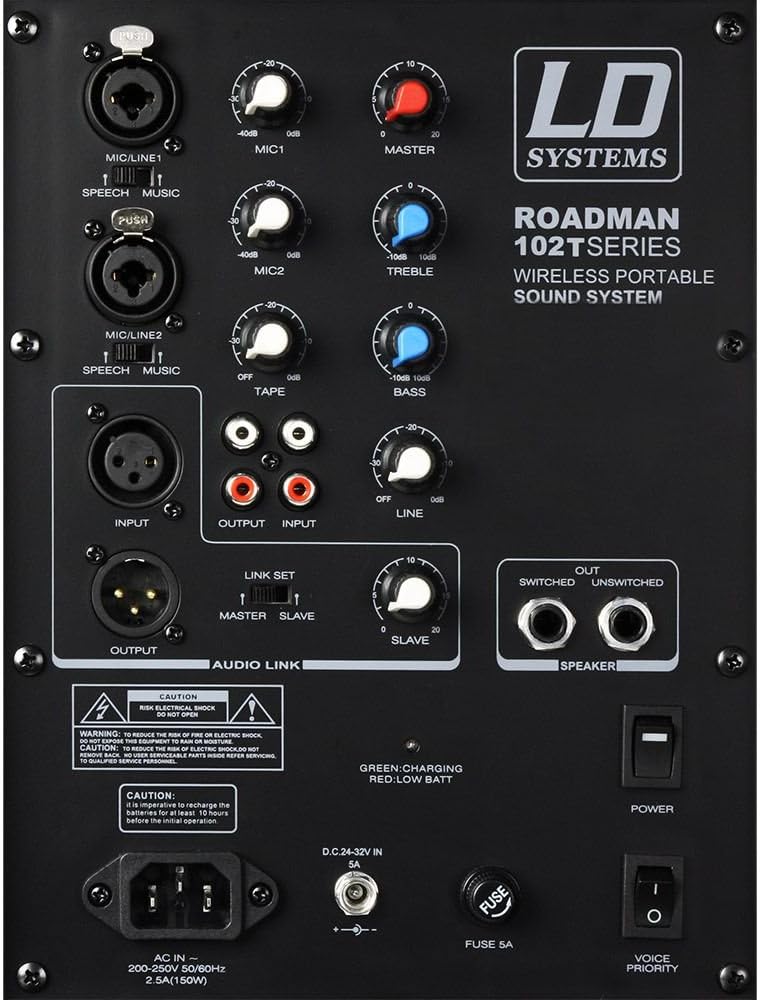 LD Systems Roadman 102 - Mobiler PA Lautsprecher mit Handmikrofon