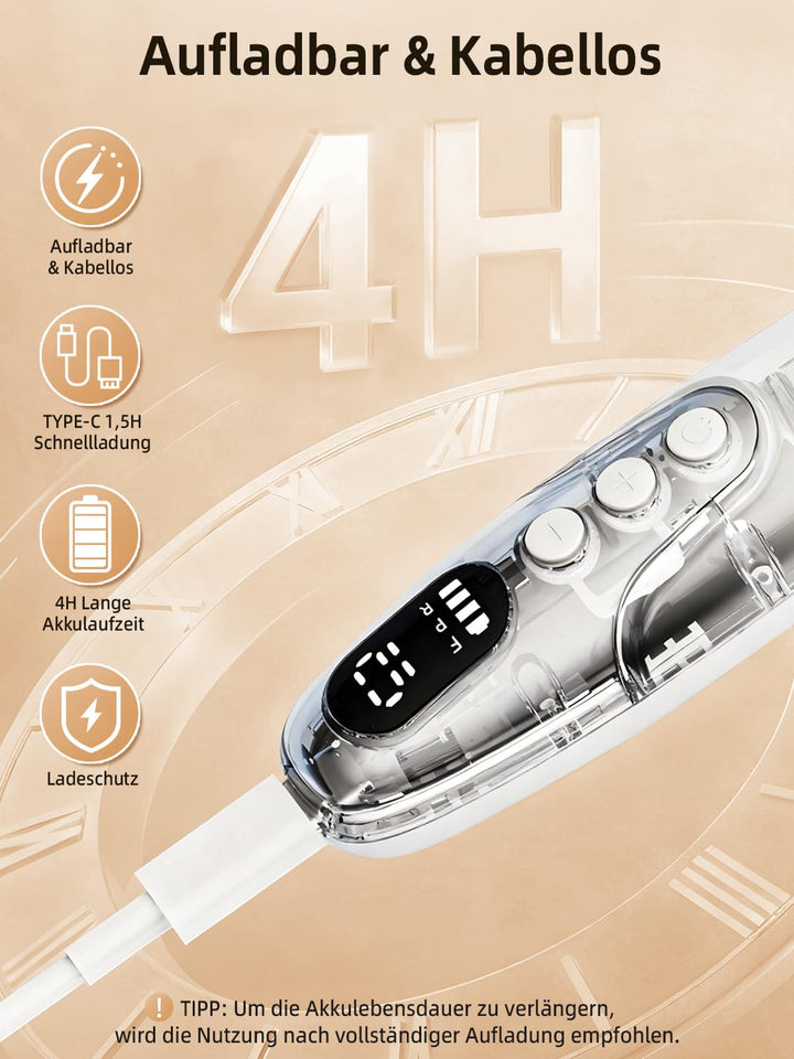Nagelfräser Kabellos - 11 in 1 Tragbar Maniküre Set mit 10 Geschwindigkeiten und LED Licht, Pediküre