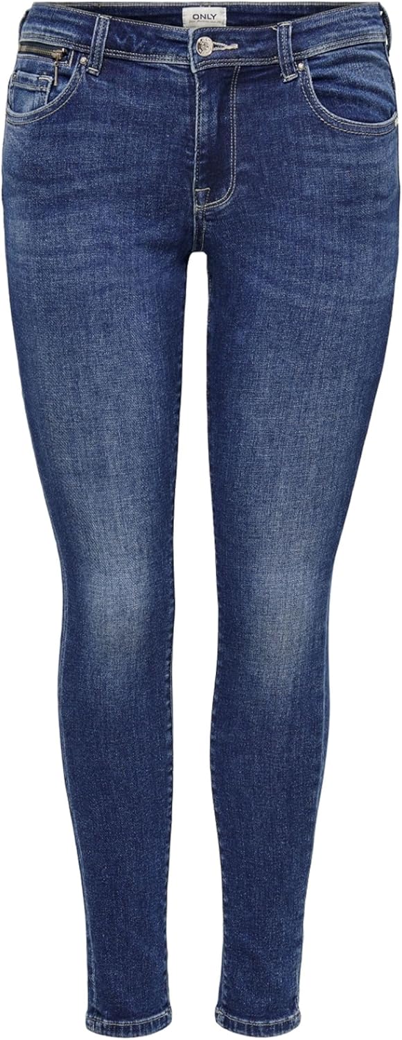 ONLY Damen Hose 26W / 32L Dark Blue Denim, 26W / 32L Dark Blue Denim