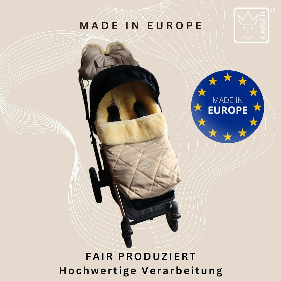 Kaiser Coosy Lammfell Kinderwagen Fusssack, 85 x 45 cm, Universal Passform (ginger), ginger