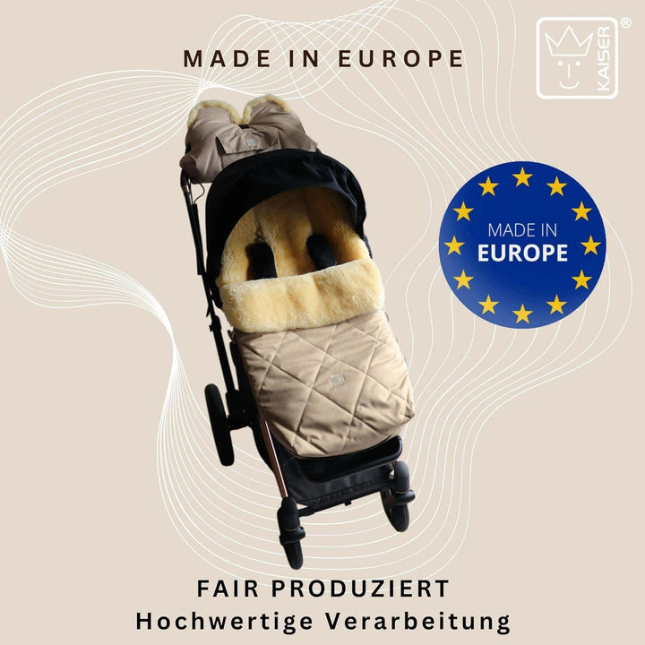 Kaiser Coosy Lammfell Kinderwagen Fusssack, 85 x 45 cm, Universal Passform (ginger), ginger