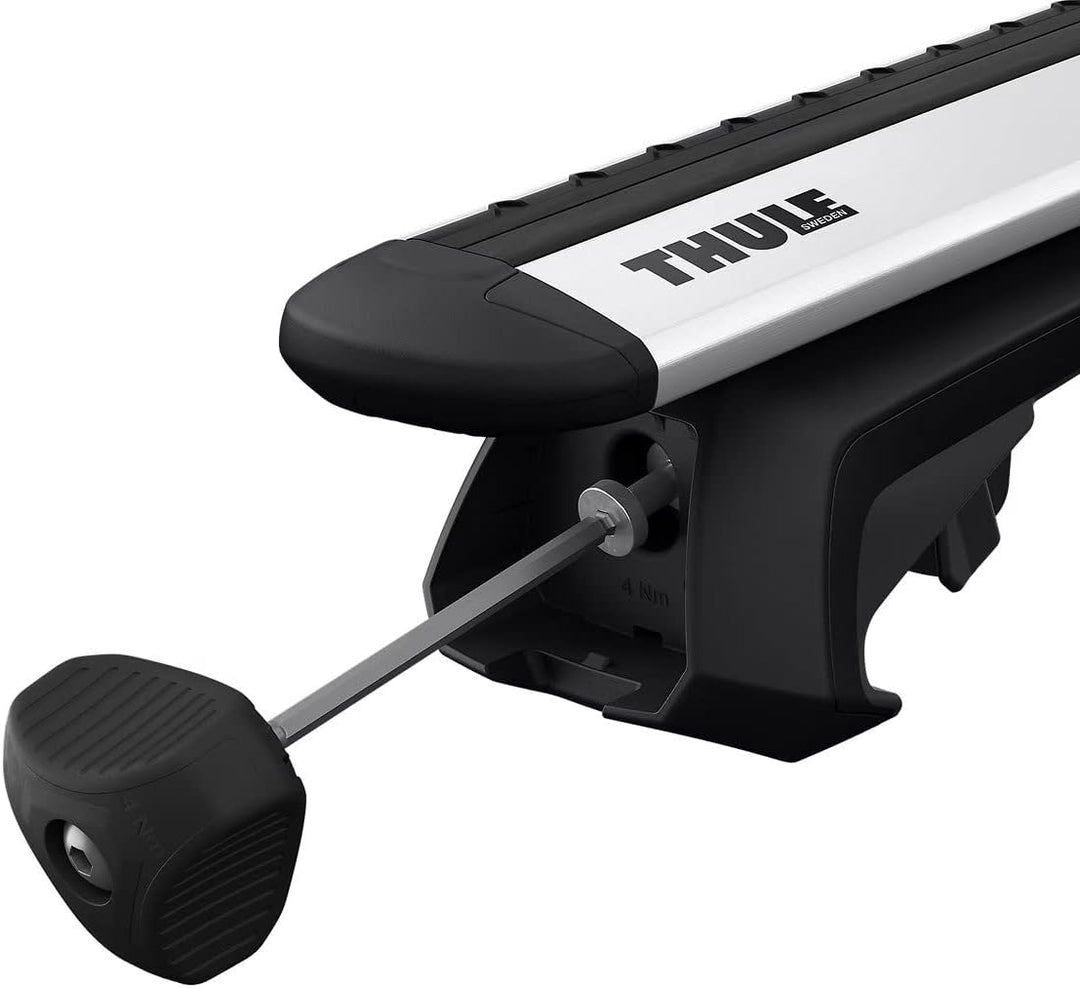Thule Raised Rail Evo Fusssatz für Fahrzeuge mit offener Reling, 710410, Black (schwarz), Einheitsgr