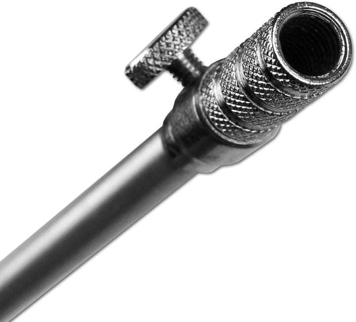 1-4 Stück Rutenhalter Bankstick Alu 45-120cm 9.5/6mm Chrome 3 Stück / 45 - 75cm, 3 Stück / 45 -