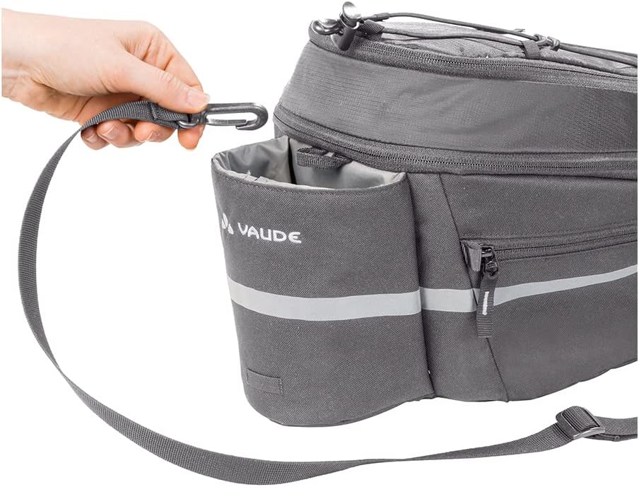 VAUDE 12705 Unisex – Erwachsene Silkroad L (Snap-it) Gepäckträgertaschen Einheitsgrösse Anthracite,