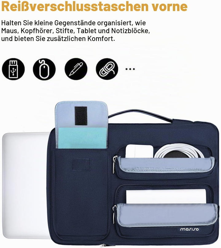 MOSISO 360 Schütz Laptoptasche 14 Zoll, 14 Zoll Laptop Tasche Hülle Kompatibel mit HP Lenovo Dell AS