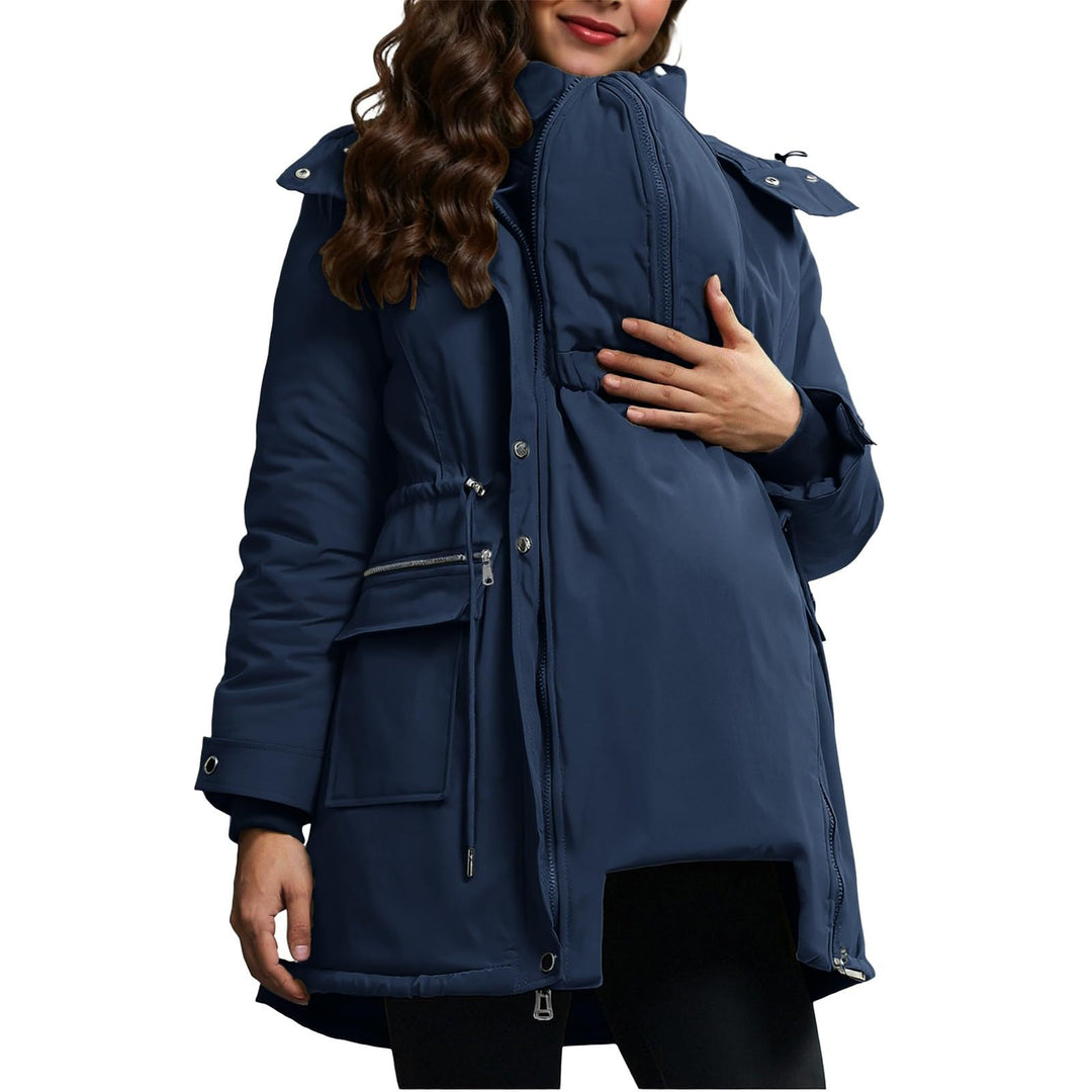 Generisch 3 In 1 Umstandsjacke Tragejacke mit Babyeinsatz Wintermantel Trageeinsatz Jacke Jackenerwe
