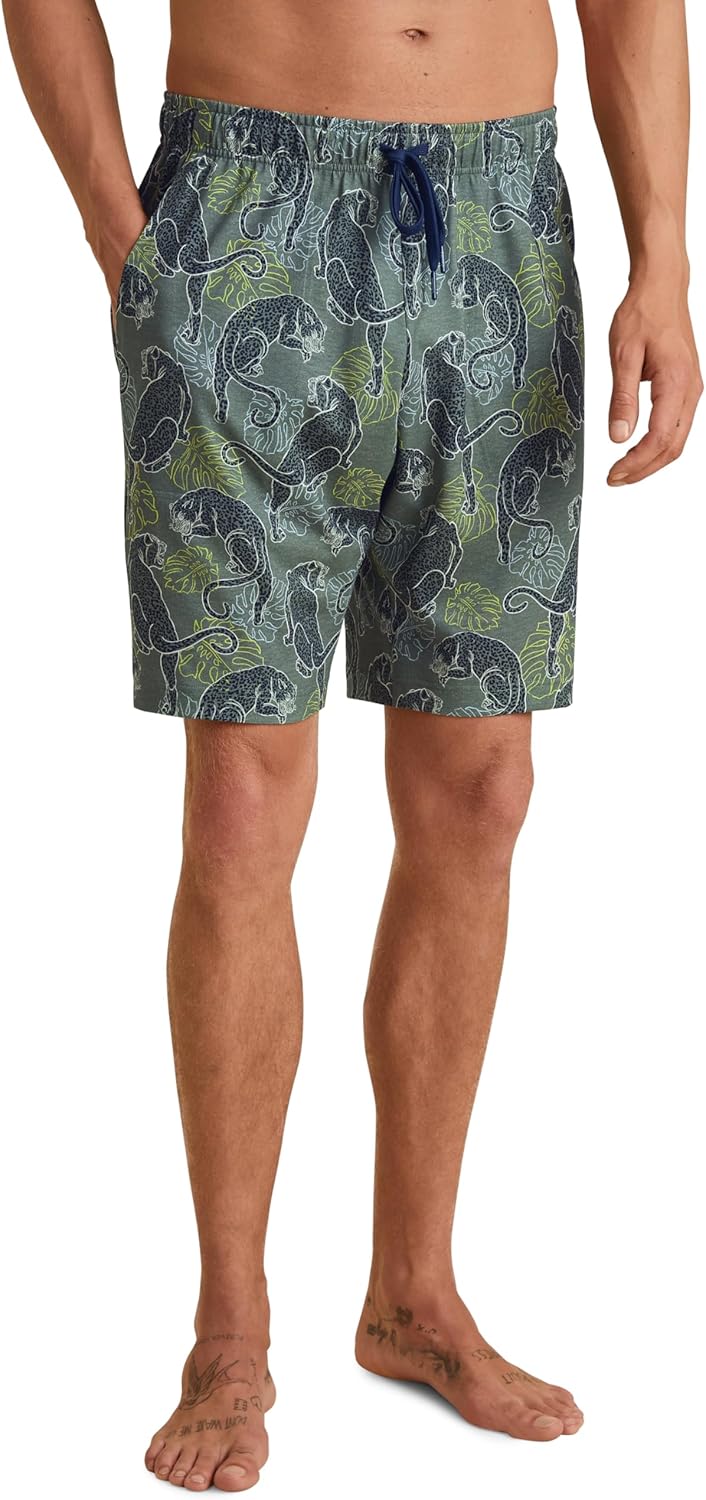 CALIDA Herren Rmx Sleep Shorts Hose (1er Pack) 46-48 Cream Gold, 46-48 Cream Gold