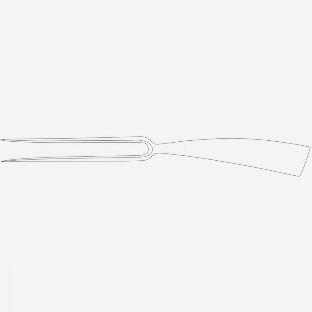 Van Berkel - Tranchiergabel - Elegance Serie | Klingenlänge: 18 cm | Griff: Rot|*Blisterverpackung*