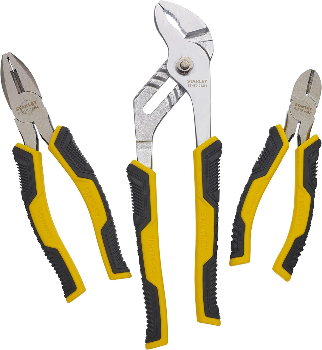 Stanley STHT0-74471 Zangen-Set "Control-Grip", 3-teilig Einheitsgrösse Multi, Einheitsgrösse Multi