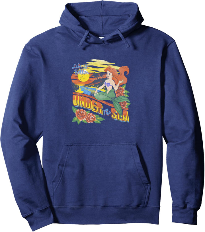 Disney Little Mermaid Ariel Tropical Vintage Pullover Hoodie