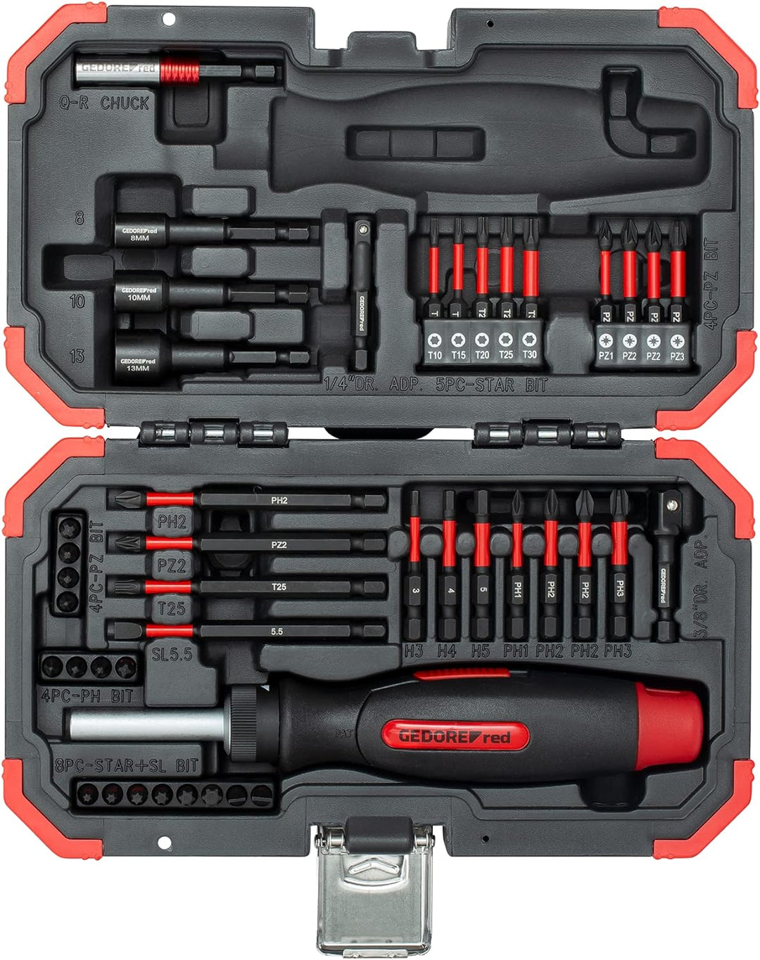 GEDORE 3304901 red R33003044 Adventskalender 2023, 44 teilig, Adventskalender für Männer, Männer Ges