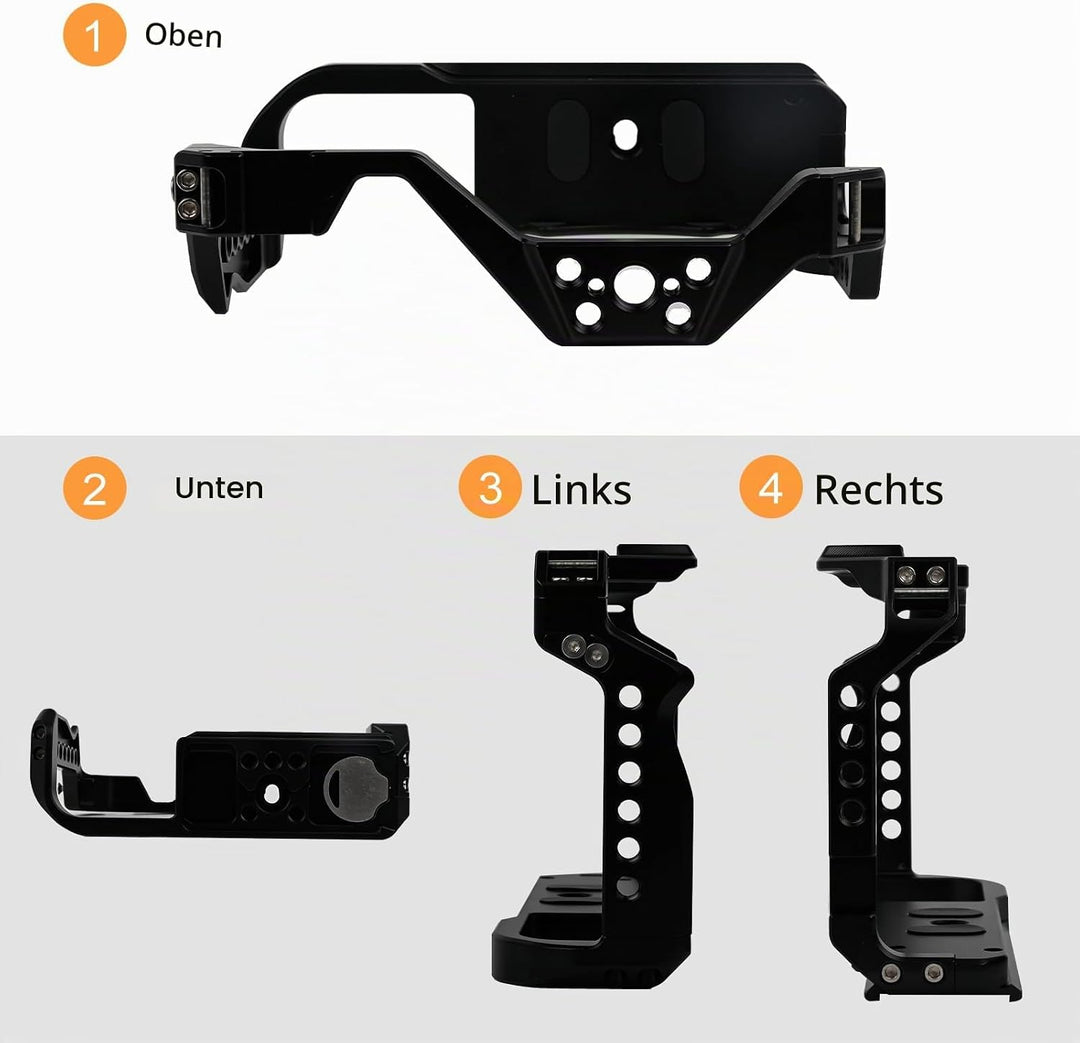 EOS R7 Kamerakäfig, EOS R7 Käfig für Canon EOS R7 Kameratasche Camera Rig Cold Shoe