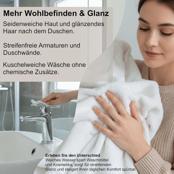 Wasserenthärtungsanlage Aquintos MKB32 Eco-Line | Anschlussset wählbar (Mit Anschlussset 6), Mit Ans