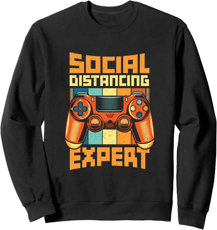 Champion für soziale Distanzierung Videospieler-Spiele Sweatshirt