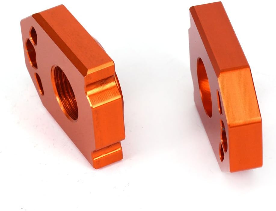 Motorrad-Hinterachsblock,Motorrad CNC Aluminium Hinterachsblock Kettenversteller für 85SX 125-450 SX