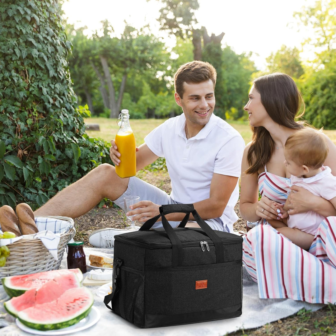 30L Lsolierte Picknick-Kühltasche Kühlbox Faltbar Cooler Bag Isoliertasche Kühlkorb Kühlbox isolierb