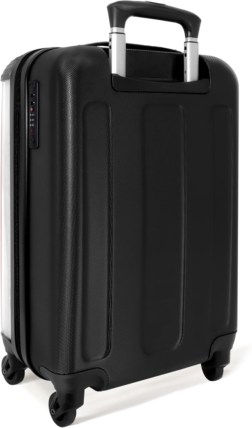 NoBoringSuitcases.com® Kinderkoffer Mädchen - Koffer Kinder - Hartschalenkoffer Streifen Rosa - Reis