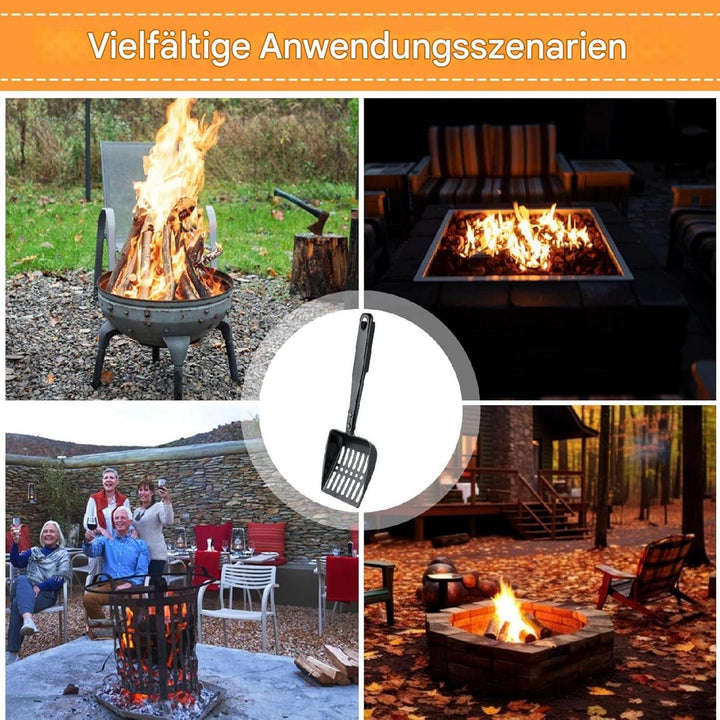 Kohlenschaufel Hohler Kaminschaufel Aus Eisen Metall Kamin Aschenschaufel Hitzebeständige Ofenschauf