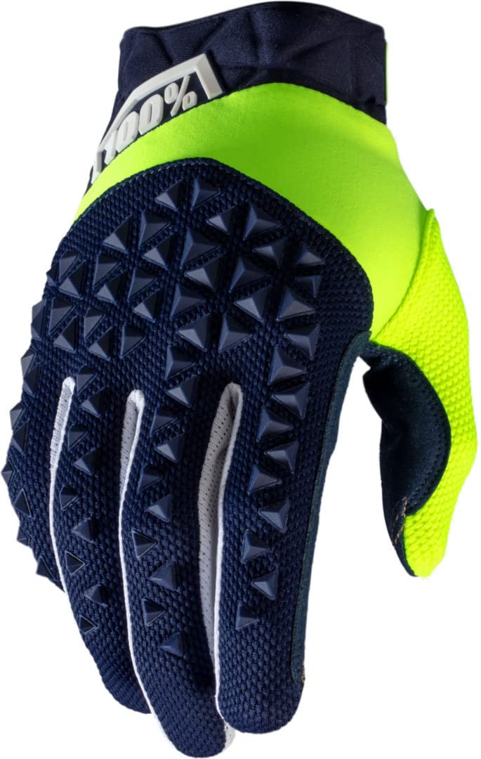 100% Airmatic Handschuhe, Erwachsene (Neon Blau/Gelb, Klein) S Neon Blau/Gelb, S Neon Blau/Gelb