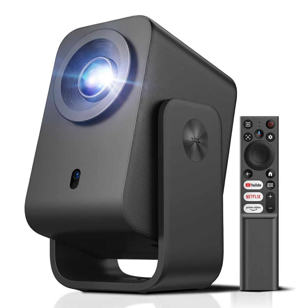 TCL C1 Beamer 4K-kompatibel, Offizielle Google TV (APV/Netflix/Disney), Smart Beamer 1080P Full HD,