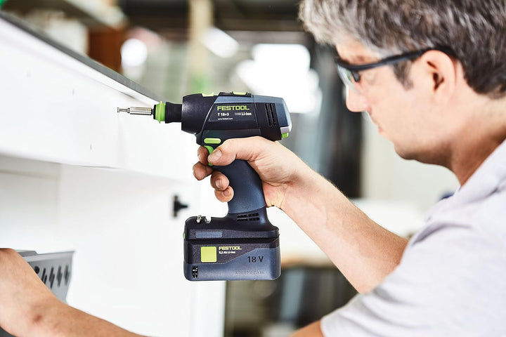 Festool Taladro atornillador a batería T 18+3 HPC 4,0 I-Set, T 18+3 HPC 4,0 I-Set
