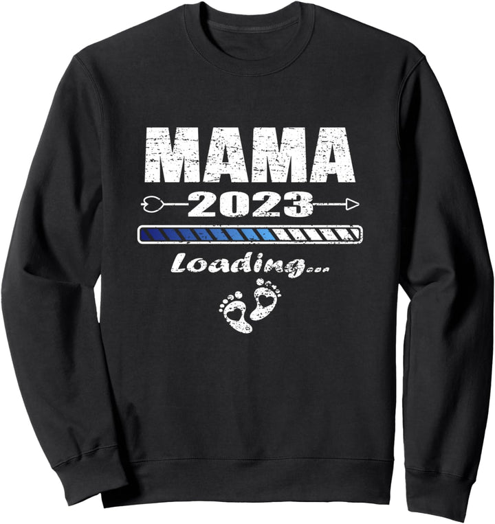 Werdende Mama Geschenkidee für Muttertag | Mama 2023 Loading Sweatshirt
