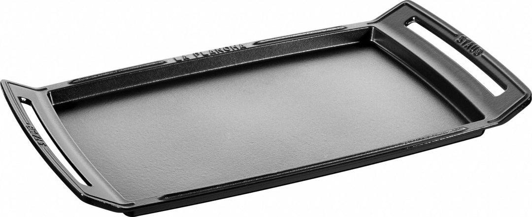 STAUB La Plancha Grillplatte Servierplatte Bratenplatte Gusseisen schwarz