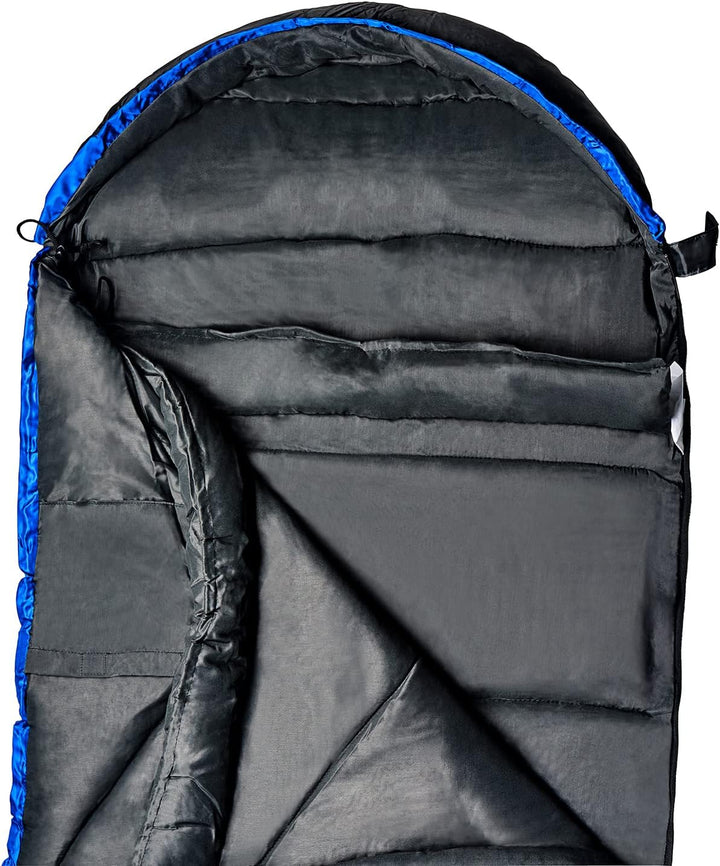 BLACK CREVICE Kinder-Schlafsack I Outdoor-Schlafsack I Schlafsäcke I Camping-Schlafsack inkl. Packsa