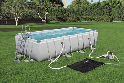 Bestway Flowclear Solar-Poolheizung für Filtersysteme, Clean Sun Powered Pool Pad, Schwarz, 110 x 17