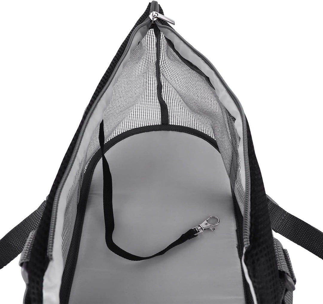 Hundetragebeutel Kleine Hunde Katze Tragetasche Mesh Atmungsaktiv Transporttasche Abnehmbar Matte Hu