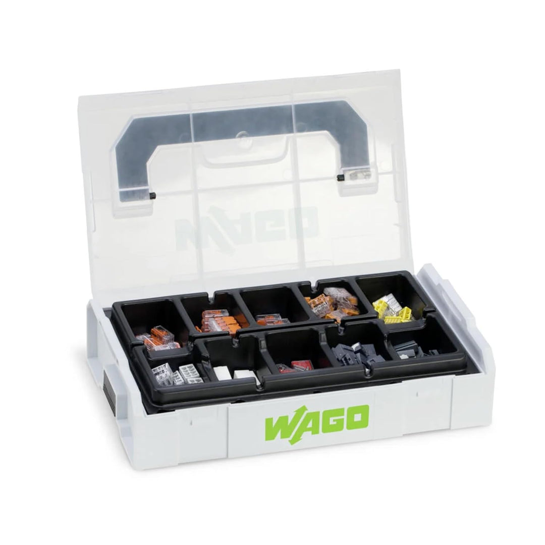 WAGO® Original-Set, L-Boxx Mini, Verbindungsklemmen mit Hebel, Dosenklemmen, 887-950 (146 Teile) 887