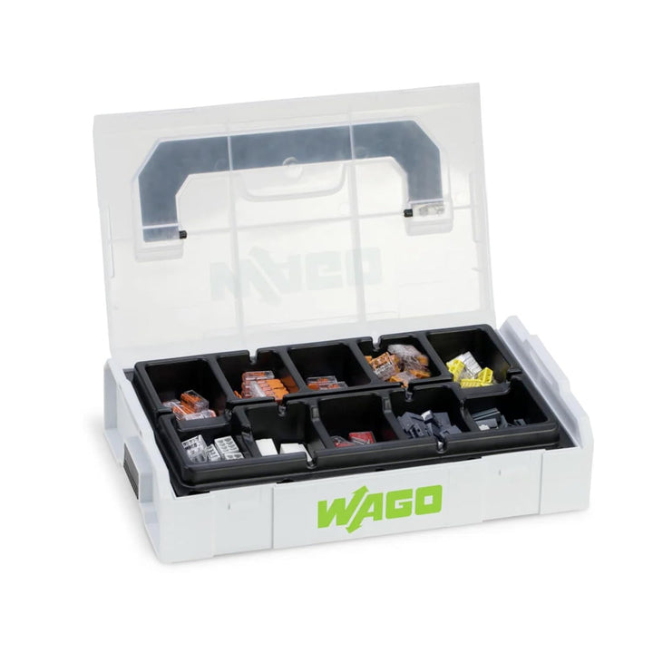 WAGO® Original-Set, L-Boxx Mini, Verbindungsklemmen mit Hebel, Dosenklemmen, 887-950 (146 Teile) 887
