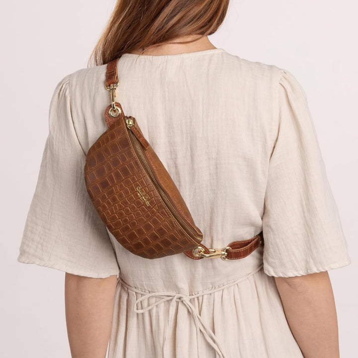 Gusti Gürteltasche Leder - Annabelle Damen und Herren Gürteltasche Bauchtasche Handtasche Ledertasch